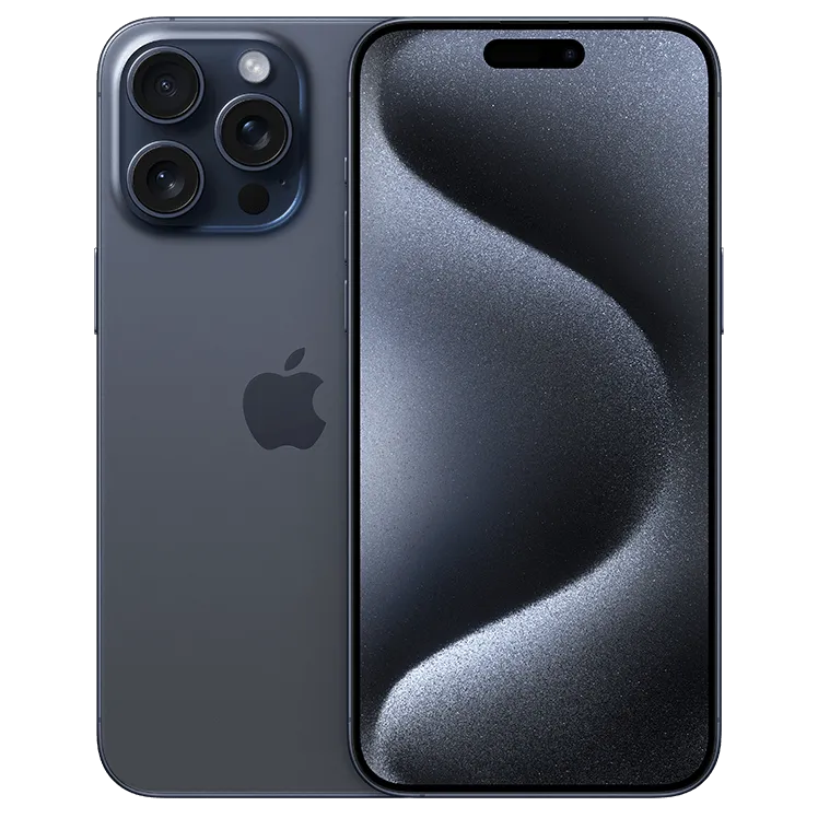 Apple iPhone 15 Pro Max 512GB - Blått titan Med Abonnemang 36 x 195 SEK