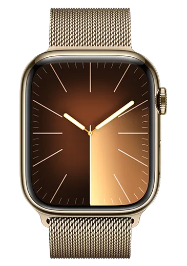 Apple Watch Series 9 4G - Milanesisk loop Guld Med Abonnemang 36 x 315 SEK