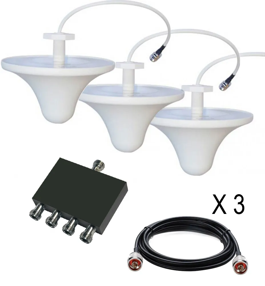 Coverage amplifier - 3 EXTRA INDOOR ANTENNAS