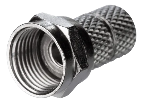 Deltaco Adapter F-typ Silver