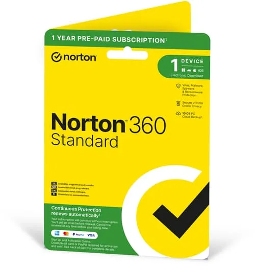 Norton 360 Standard 1 Enhet 1 År