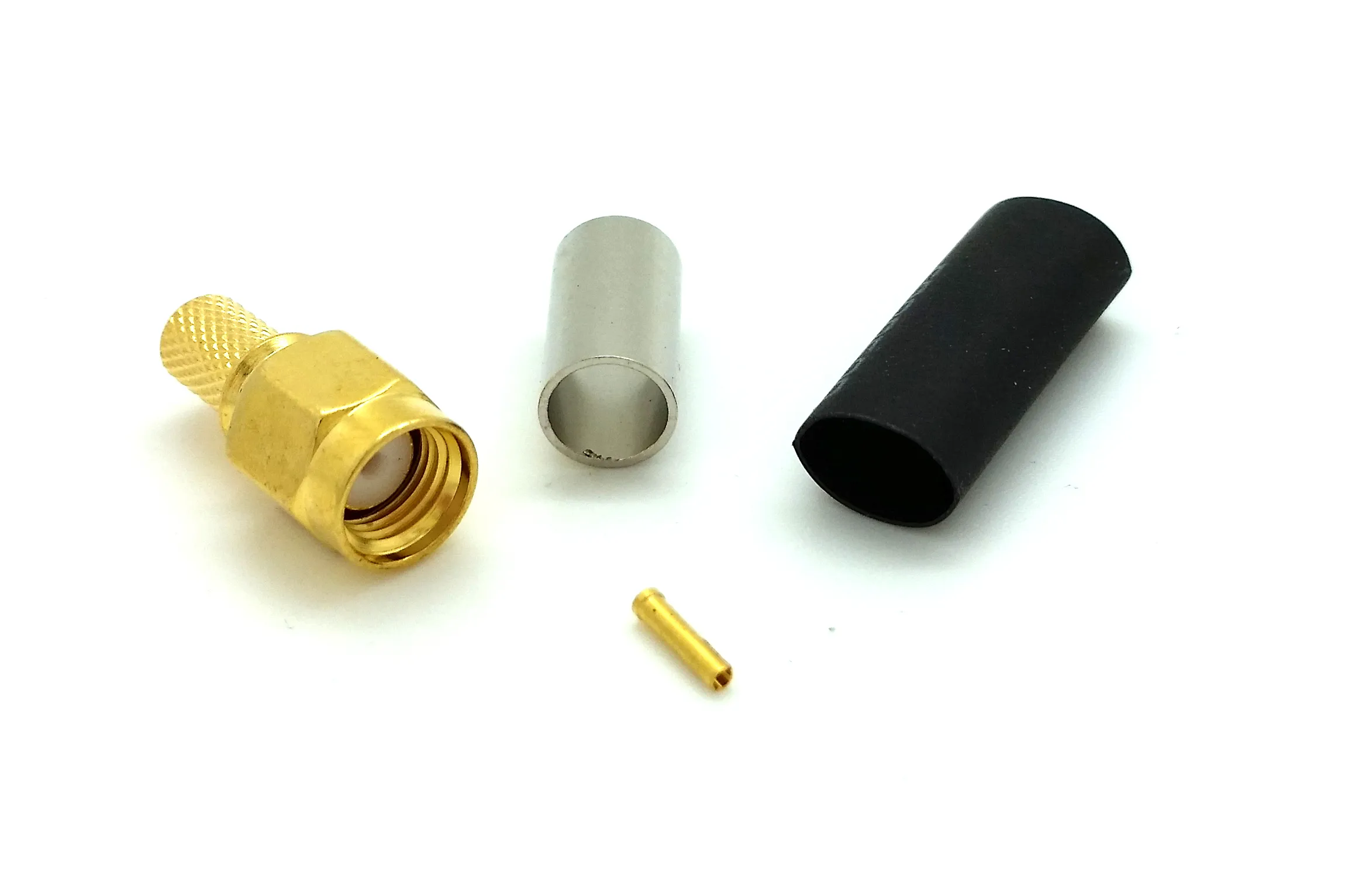 RP-SMA male crimp connector for LMR195 cable