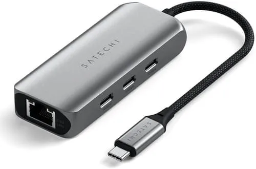 Satechi 4-in-1 Usb-c Hub Med 2.5 Gigabit Ethernet Usb-c