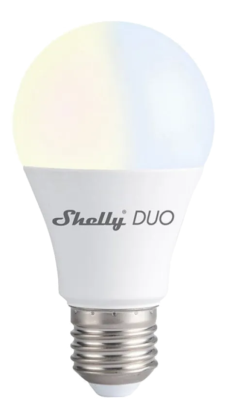 Shelly Lamp, LED, WiFi, E27, dimmable, color temperature, Shelly DUO