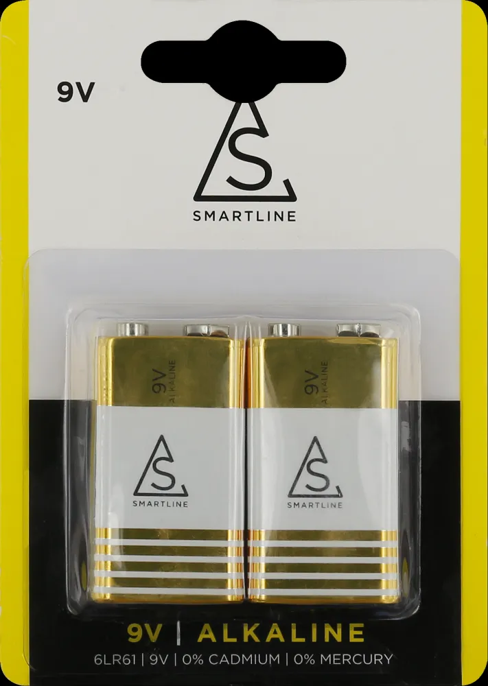 Smartline 9V battery 2-pack