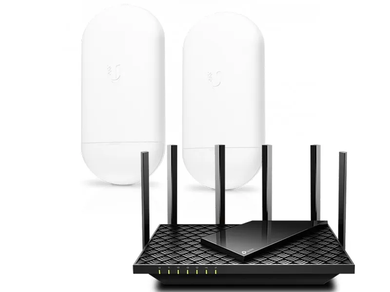 Trådlös brygga upp till 150 meter med Wi-Fi 6 TP-Link router