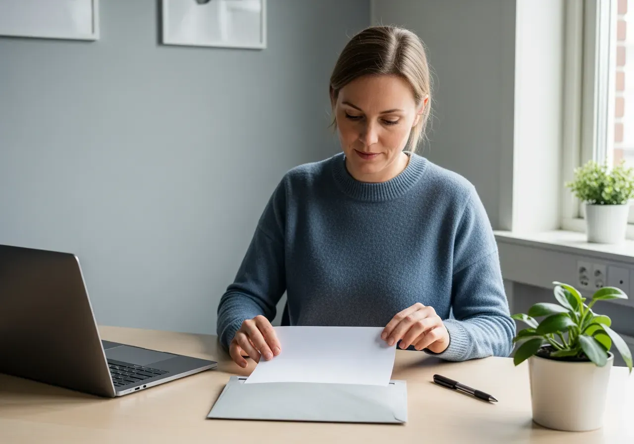 Tydlig mall för uppsägningsbrev